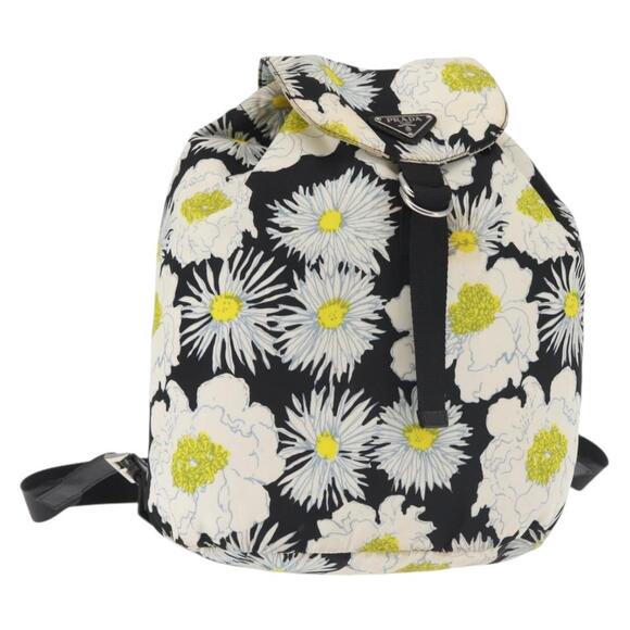 PRADA Backpack Nylon Black Silver Auth am9106 main image 9